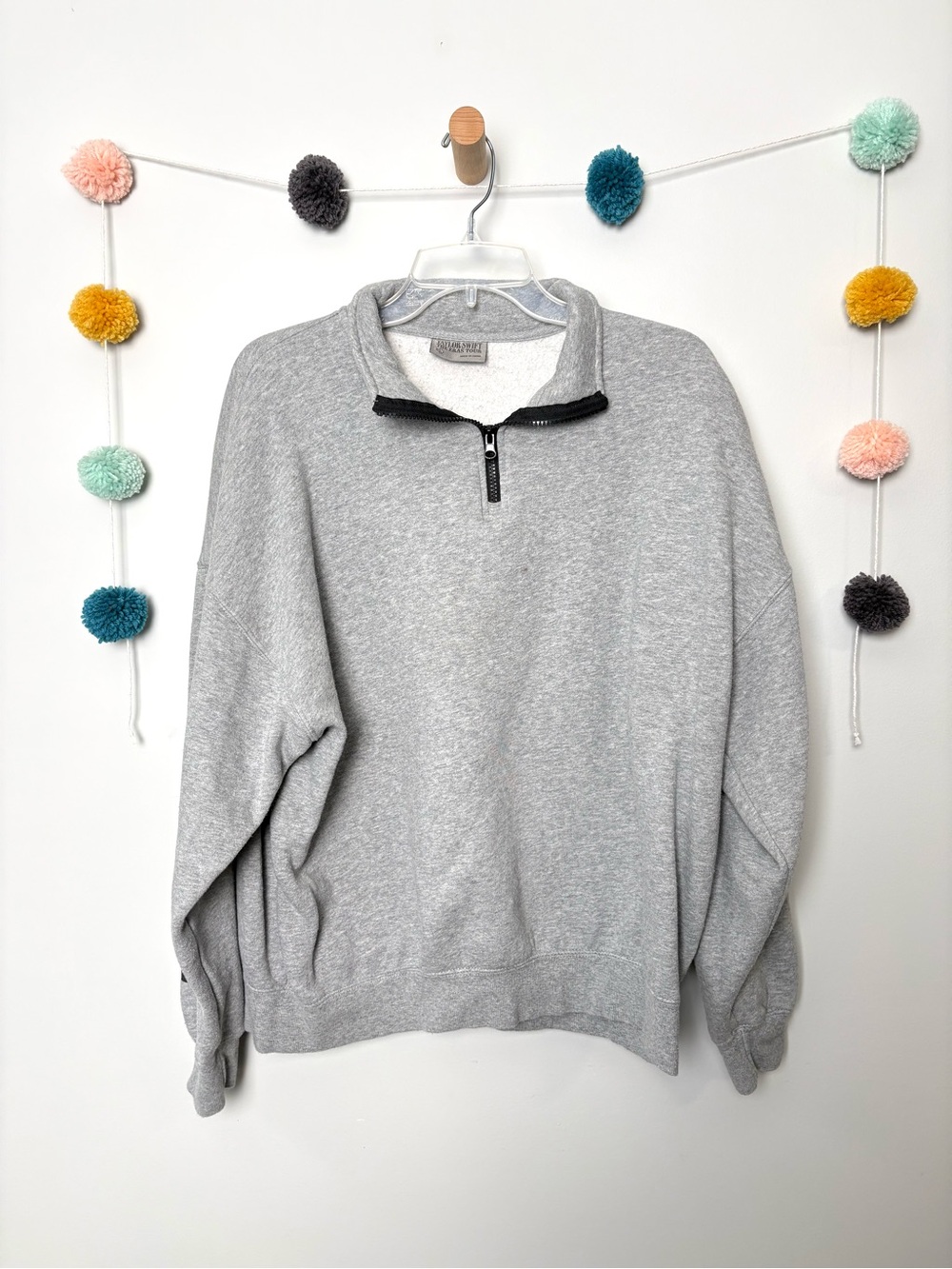 Taylor Swift Eras Tour Gray Quarter Zip - Picture 2 of 6